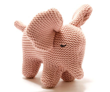Load image into Gallery viewer, CHUNKY KNIT ORGANIC SMALL BABY CHARLOTTE ELEPHANT SOFT TOY