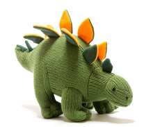 Load image into Gallery viewer, KNITTED Stegosaurus TOY