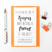 Load image into Gallery viewer, Reasons Why... Concertina Card for New Parents