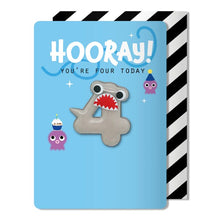 Load image into Gallery viewer, Hooray! Birthday Age magnet card
