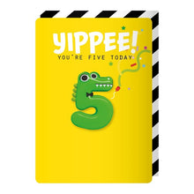 Load image into Gallery viewer, Hooray! Birthday Age magnet card