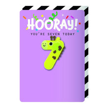 Load image into Gallery viewer, Hooray! Birthday Age magnet card