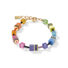 Load image into Gallery viewer, GeoCUBE® Bracelet multicolour rainbow gold