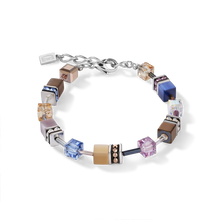 Load image into Gallery viewer, GeoCUBE® Bracelet blue-brown-lilac