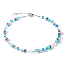Load image into Gallery viewer, GeoCUBE® Iconic Joyful Colours necklace turquoise