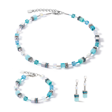 Load image into Gallery viewer, GeoCUBE® Iconic Joyful Colours necklace turquoise