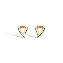 Load image into Gallery viewer, Kit Heath Desire Love Story Gold Heart stud earrings