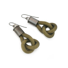 Load image into Gallery viewer, Anna Earrings OLIVE dark