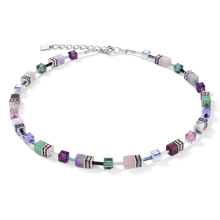 Load image into Gallery viewer, GeoCUBE® Necklace lilac - green