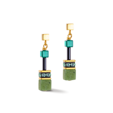 Load image into Gallery viewer, GeoCUBE® Iconic Precious earrings green