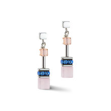 Load image into Gallery viewer, GeoCUBE® Iconic Precious earrings lilac-blue