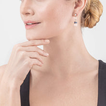 Load image into Gallery viewer, GeoCUBE® Iconic Precious earrings lilac-blue
