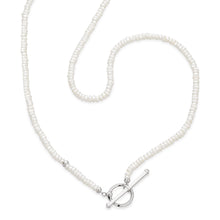 Load image into Gallery viewer, Revival Astoria Pearl Strand T-bar Necklace