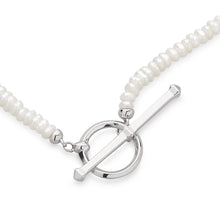 Load image into Gallery viewer, Revival Astoria Pearl Strand T-bar Necklace
