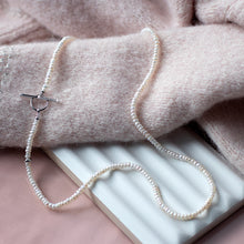 Load image into Gallery viewer, Revival Astoria Pearl Strand T-bar Necklace