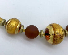 Load image into Gallery viewer, Murano glass Necklace Berenice Amber