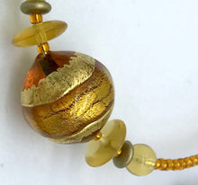 Load image into Gallery viewer, Murano glass Berenice bracelet Amber