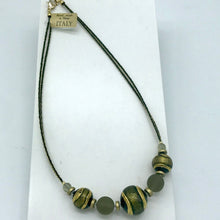 Load image into Gallery viewer, Murano glass Necklace Berenice Green