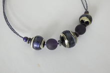 Load image into Gallery viewer, Murano glass Necklace Berenice purple