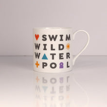 Load image into Gallery viewer, Peak District words mugs  – Swim, Wild, Water, Pool
