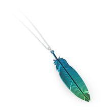 Load image into Gallery viewer, LOVEBIRD FEATHER TITANIUM NECKLACE