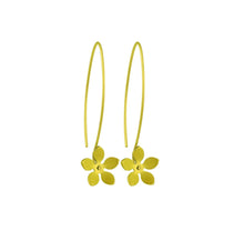 Load image into Gallery viewer, HOOK AND FIVE PETAL FLOWER TITANIUM EARRINGS
