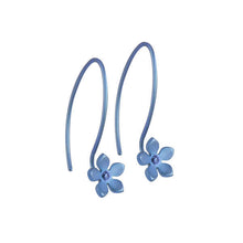 Load image into Gallery viewer, HOOK AND FIVE PETAL FLOWER TITANIUM EARRINGS