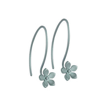 Load image into Gallery viewer, HOOK AND FIVE PETAL FLOWER TITANIUM EARRINGS