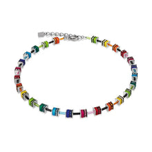 Load image into Gallery viewer, GeoCUBE® Necklace classic polaris & rhinestone multicolour