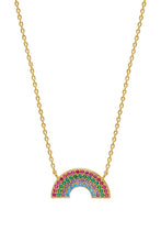 Load image into Gallery viewer, Estella Bartlett necklace -Full Rainbow- Gold plated
