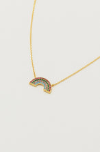 Load image into Gallery viewer, Estella Bartlett necklace -Full Rainbow- Gold plated
