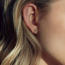 Load image into Gallery viewer, Sander Contour Studs CZ Gold