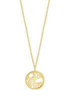 Load image into Gallery viewer, Sunny Days Cutout Disc Pendant Necklace