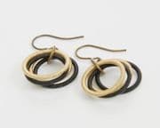 Load image into Gallery viewer, Etnika Odessa Spring Wire Drop Earrings | Modern Linear Dangle Earrings