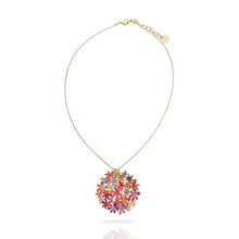 Load image into Gallery viewer, whole image on white background Bouquet Orange Gold Plated Short Pendant | RAS Jewellery | ORA Gallery