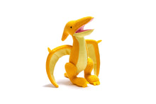 Load image into Gallery viewer, KNITTED DINOSAUR PTERODACTYL SOFT TOY - YELLOW