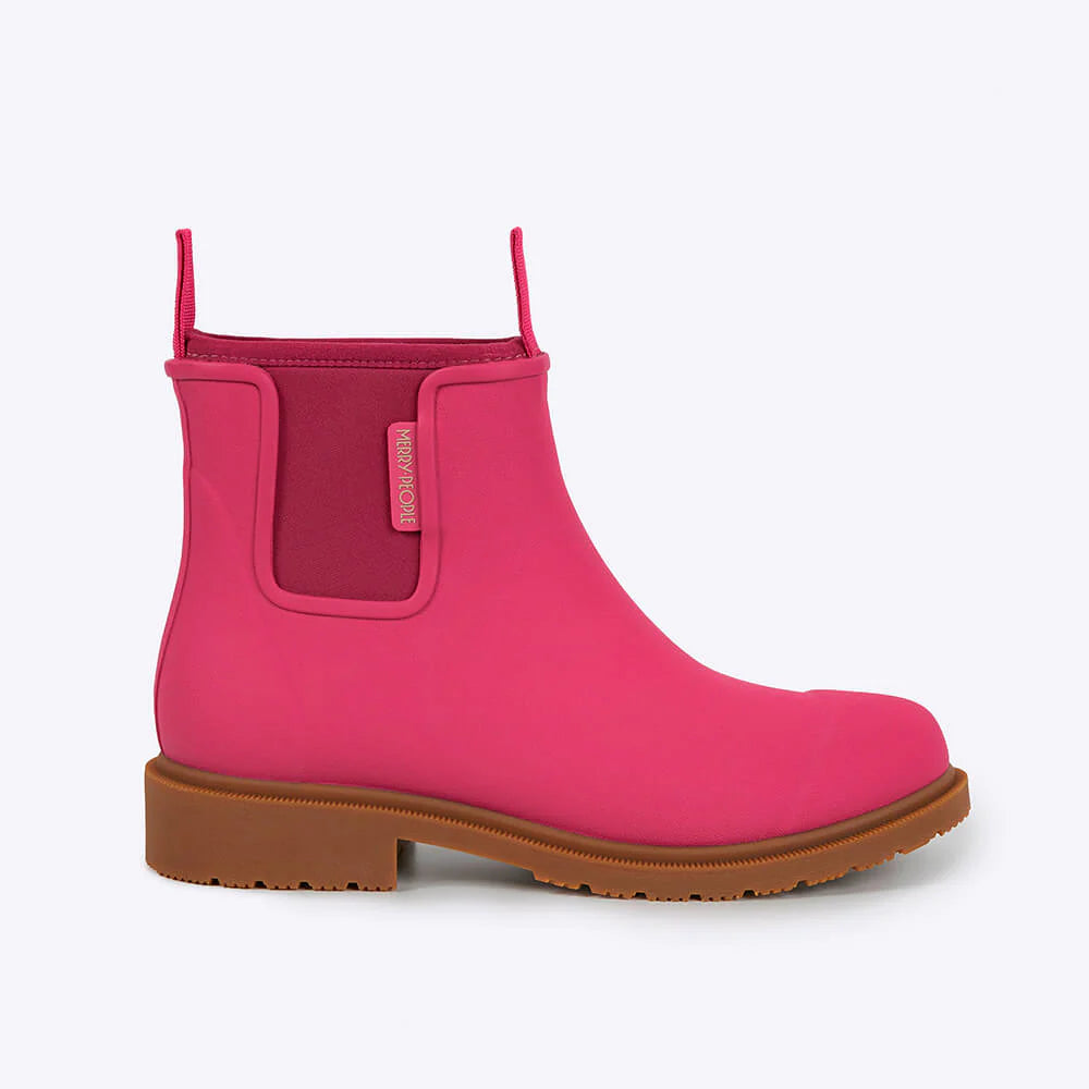 NEW COLOUR- Bobbi Wellington Ankle Boot // fuchsia