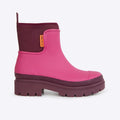 Merry People Tully wellington boot in Mixed Berry, side view
