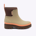Merry People Tully wellington boot in Taupe & Apricot, side view