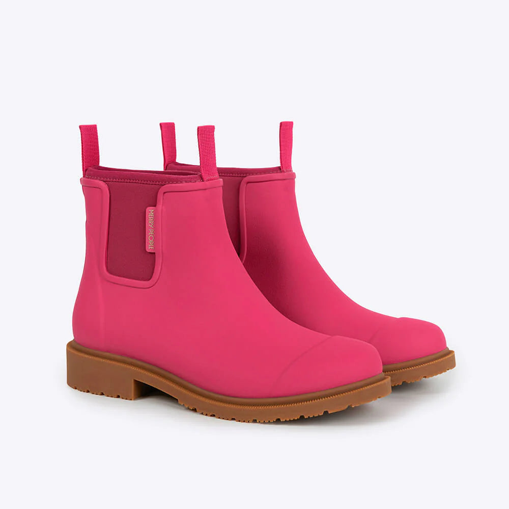 NEW COLOUR- Bobbi Wellington Ankle Boot // fuchsia