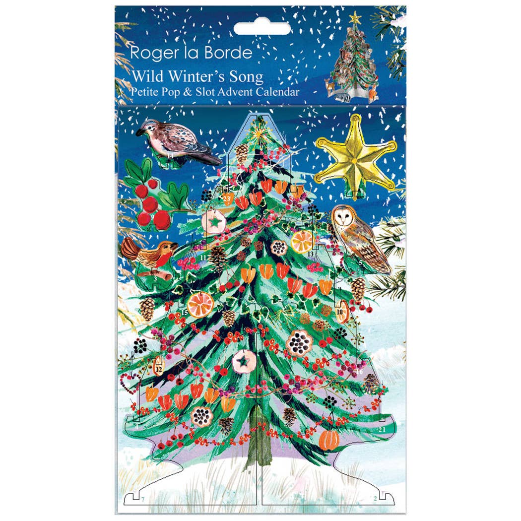 Wild Winter's Song Tree petite 3D pop and slot advent calendar by Roger la Borde – view 2
