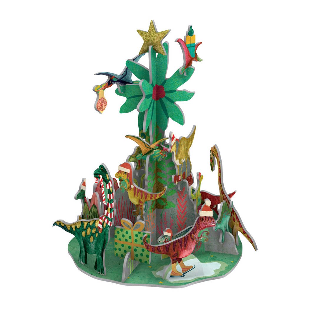 Dino Christmas petite 3D pop and slot advent calendar by Roger la Borde – view 4