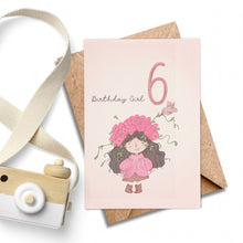 Load image into Gallery viewer, Age 6 Birthday Girl - Little Girl 6th Birthday.
