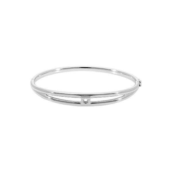 Qudo Silver Bangle Roma