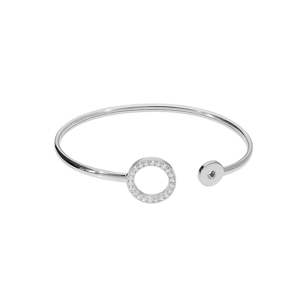 Qudo Silver  Basic Bangle Cassine