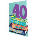 40 Bookstack Lasercut Card single - GC 2484