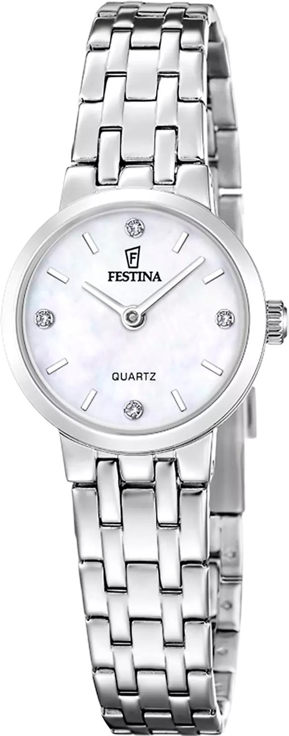 Festina women's nacre Mademoiselle stainless steel watch bracelet F20746/1