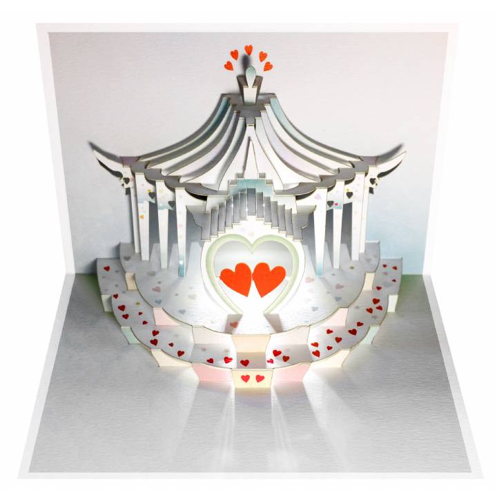 Forever POP UP card hearts