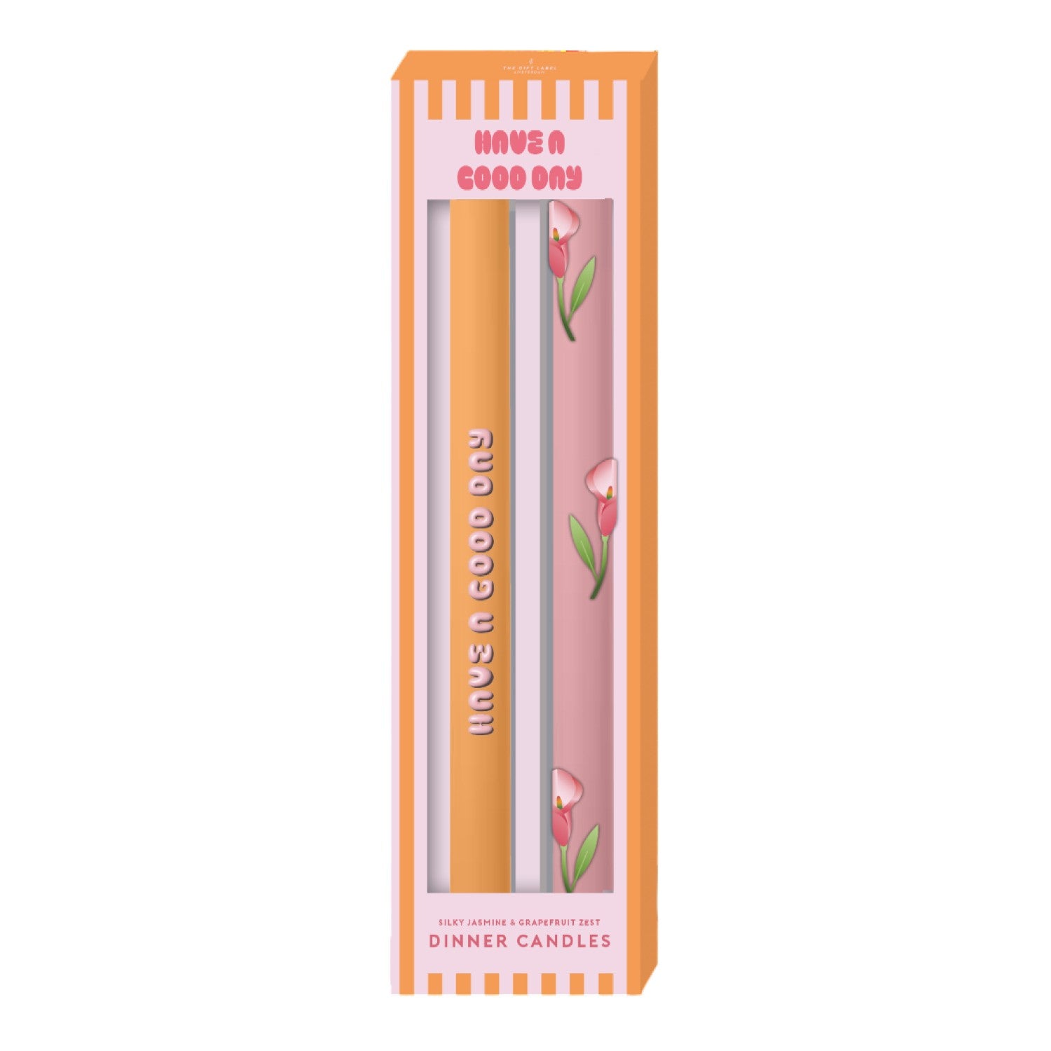 THE GIFT LABEL |DINNER CANDLES | ORANGE AND GRAPEFRUIT|