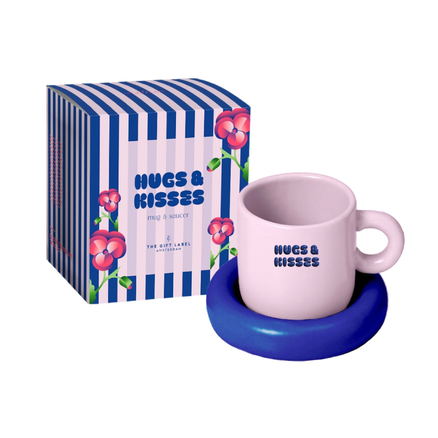 THE GIFT LABEL | HANDMADE MUG AND SAUCER WITH SENTIMENT